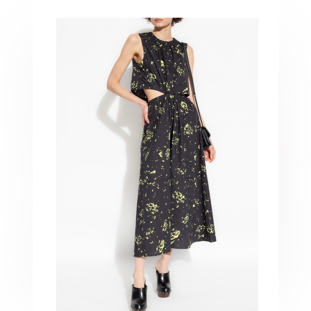 Proenza Schouler White Label Floral Print Long Dress